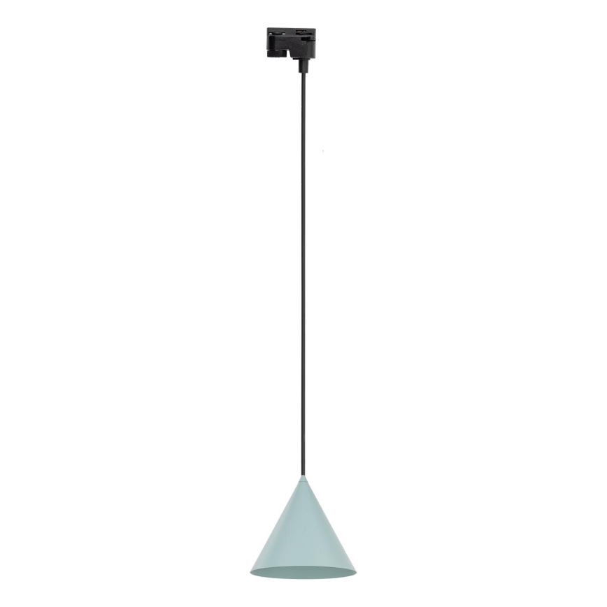 Suspension filaire pour système de rail monophasé CONO 1xE27/15W/230V noir/menthe