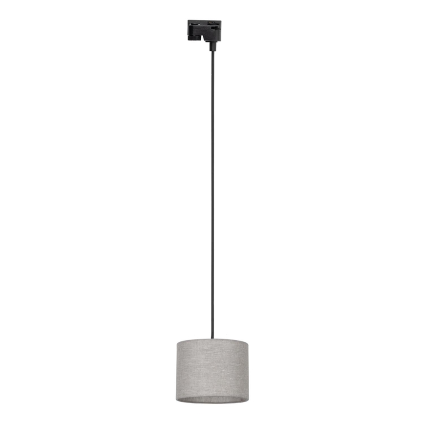 Suspension filaire pour système de rail monophasé TRACER 1xE27/15W/230V d. 20 cm noir/gris