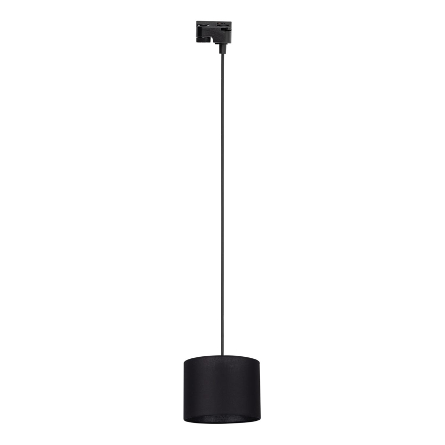 Suspension filaire pour système de rail monophasé TRACER 1xE27/15W/230V d. 20 cm noir