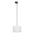 Suspension filaire pour système de rail monophasé TRACER 1xE27/15W/230V d. 30 cm noir/blanc