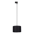 Suspension filaire pour système de rail monophasé TRACER 1xE27/15W/230V d. 30 cm noir
