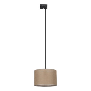 Suspension filaire pour système de rail monophasé TRACER 1xE27/15W/230V d. 30 cm noir/marron