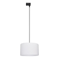 Suspension filaire pour système de rail monophasé TRACER 1xE27/15W/230V d. 38 cm noir/blanc