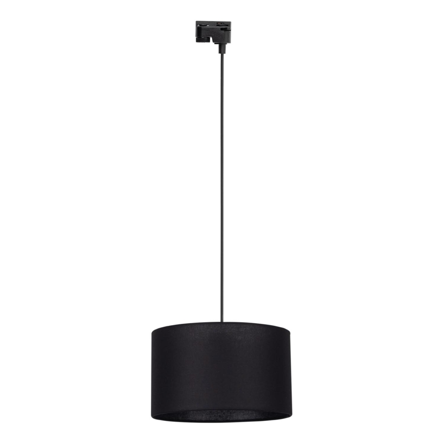 Suspension filaire pour système de rail monophasé TRACER 1xE27/15W/230V d. 38 cm noir