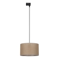 Suspension filaire pour système de rail monophasé TRACER 1xE27/15W/230V d. 38 cm noir/marron