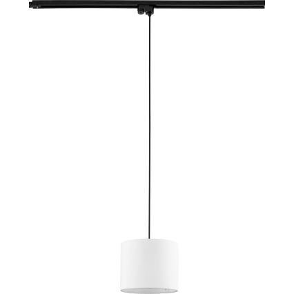 Suspension filaire pour système de rail monophasé TRACER 1xE27/15W/230V d. 20 cm noir/blanc