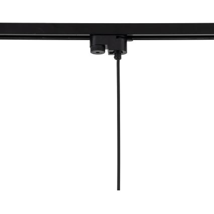 Suspension filaire pour système de rail monophasé TRACER 1xE27/15W/230V d. 20 cm noir