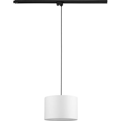 Suspension filaire pour système de rail monophasé TRACER 1xE27/15W/230V d. 30 cm noir/blanc