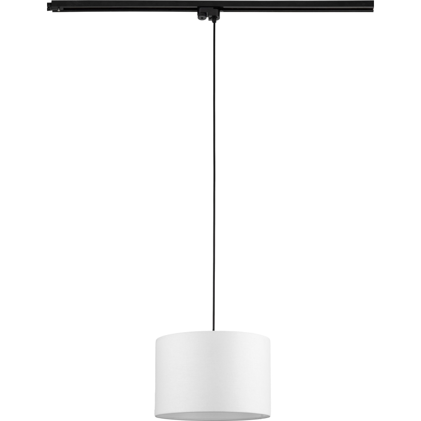 Suspension filaire pour système de rail monophasé TRACER 1xE27/15W/230V d. 30 cm noir/blanc