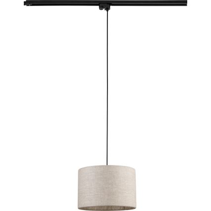 Suspension filaire pour système de rail monophasé TRACER 1xE27/15W/230V d. 30 cm noir/gris