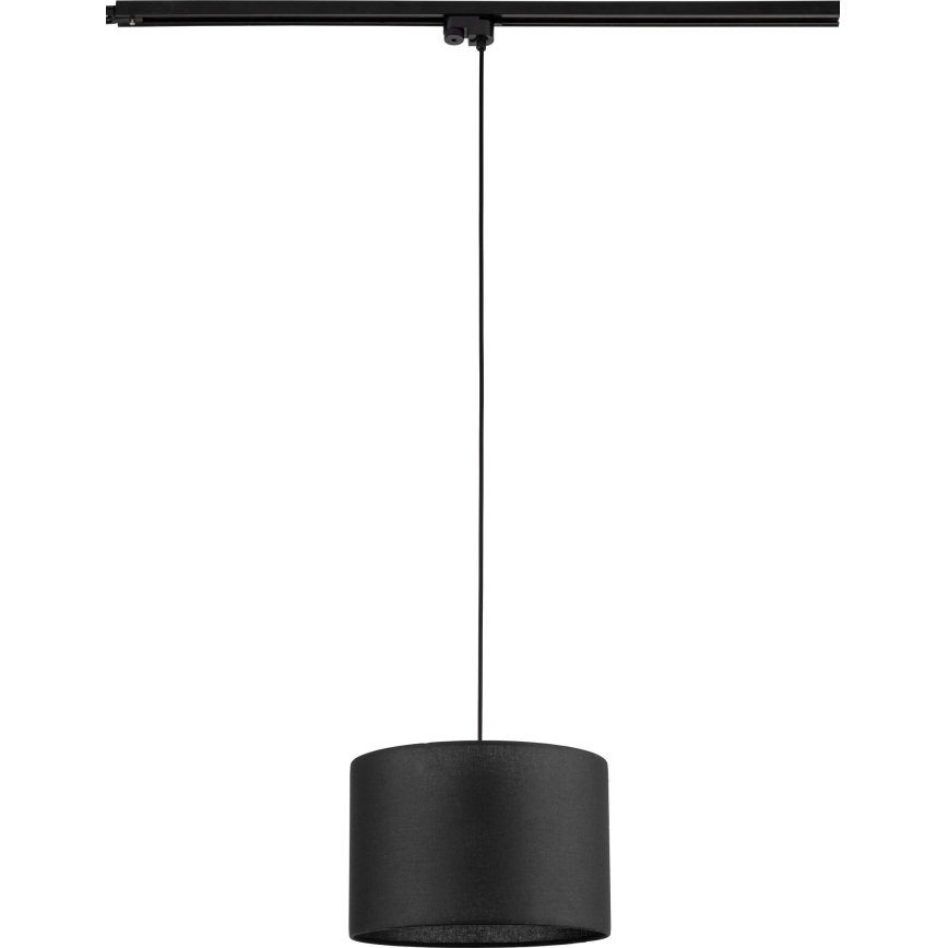 Suspension filaire pour système de rail monophasé TRACER 1xE27/15W/230V d. 30 cm noir