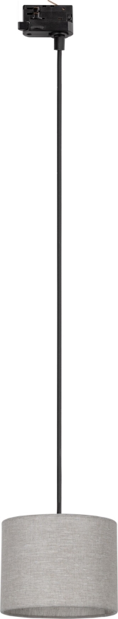 Suspension filaire pour système de rail triphasé TRACER 1xE27/15W/230V d. 20 cm noir/gris