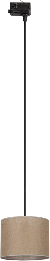 Suspension filaire pour système de rail triphasé TRACER 1xE27/15W/230V d. 20 cm noir/marron