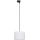 Suspension filaire pour système de rail triphasé TRACER 1xE27/15W/230V d. 30 cm noir/blanc