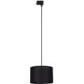 Suspension filaire pour système de rail triphasé TRACER 1xE27/15W/230V d. 30 cm noir