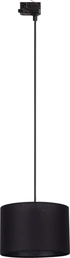 Suspension filaire pour système de rail triphasé TRACER 1xE27/15W/230V d. 30 cm noir