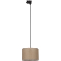 Suspension filaire pour système de rail triphasé TRACER 1xE27/15W/230V d. 30 cm noir/marron