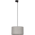 Suspension filaire pour système de rail triphasé TRACER 1xE27/15W/230V d. 38 cm noir/gris