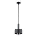 Suspension filaire RIF LUX 1xGX53/12W/230V d. 15 cm noir/chrome brillant