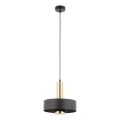 Suspension filaire RIF LUX 1xGX53/12W/230V d. 25 cm noir/doré