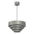 Suspension filaire RINGS 1xE27/15W/230V gris