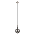 Suspension filaire ROLLO 1xE14/5W/230V chrome mat/fumé