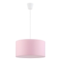 Suspension filaire RONDO KIDS 1xE27/15W/230V rose
