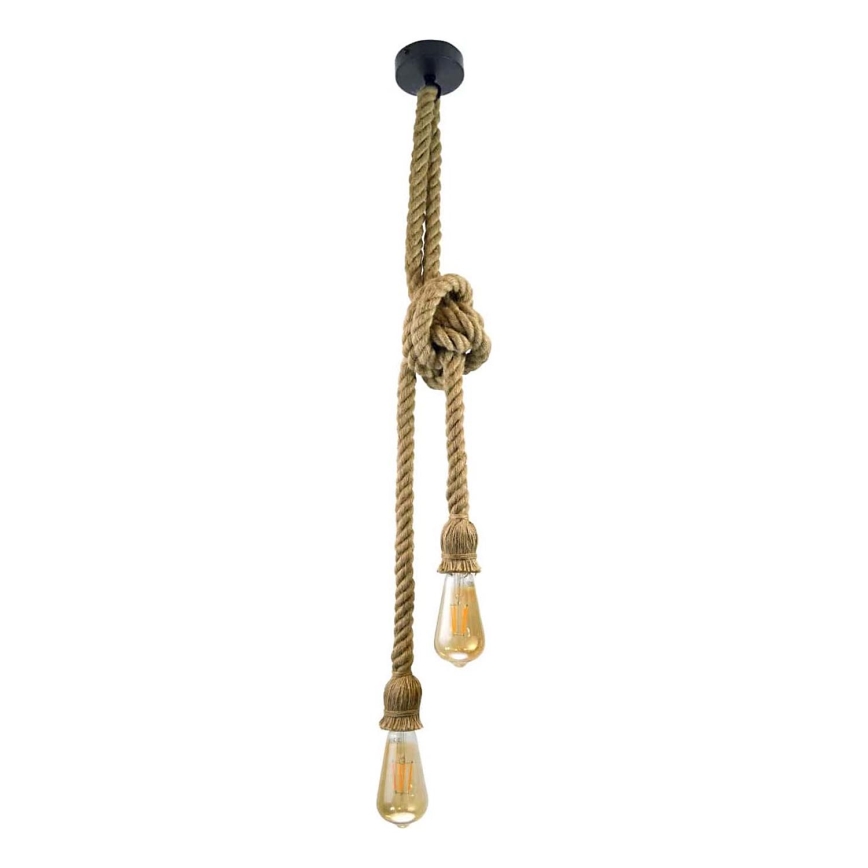 Suspension filaire ROPE 2xE27/12W/230V