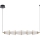 Suspension filaire SANSA LED/11W/230V doré/transparent