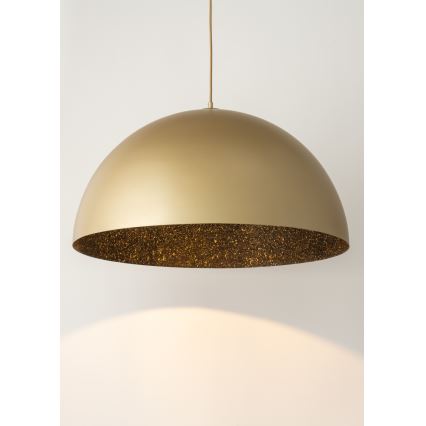 Suspension filaire SFERA 1xE27/60W/230V diam. 50 cm doré/noir