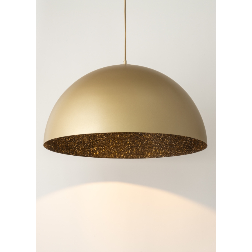 Suspension filaire SFERA 1xE27/60W/230V diam. 50 cm doré/noir