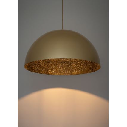 Suspension filaire SFERA 1xE27/60W/230V diam. 50 cm doré/noir