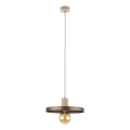Suspension filaire SILA 1xE27/15W/230V d. 30 cm marron/beige