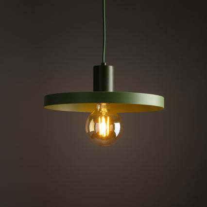 Suspension filaire SILA 1xE27/15W/230V d. 30 cm vert