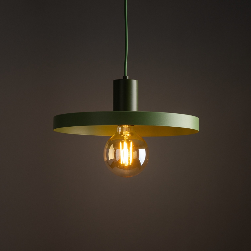 Suspension filaire SILA 1xE27/15W/230V d. 30 cm vert