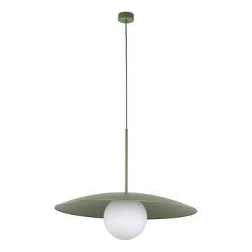 Suspension filaire SLATE 1xE27/15W/230V d. 65 cm vert