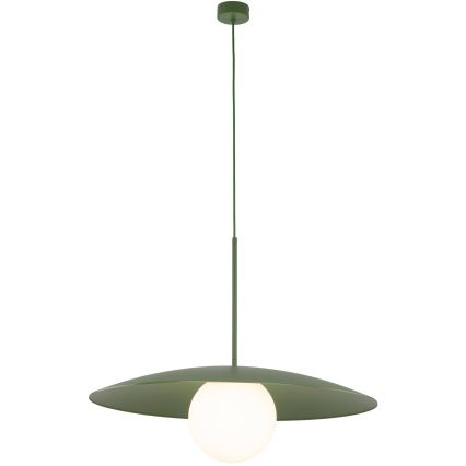 Suspension filaire SLATE 1xE27/15W/230V d. 65 cm vert