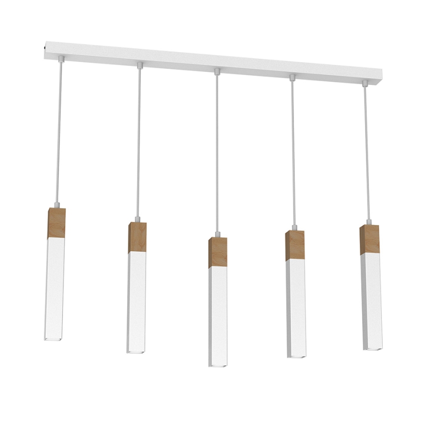 Suspension filaire SOLO 5xGU10/MR11/40W/230V blanche