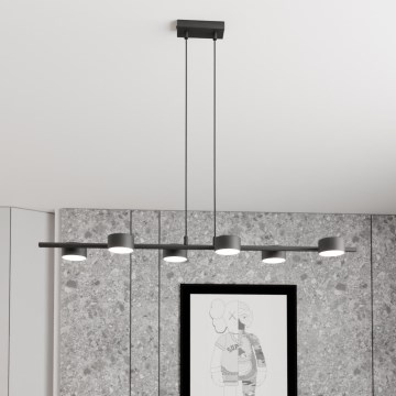 Suspension filaire SORA 6xGX53/12W/230V noir