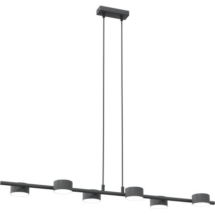 Suspension filaire SORA 6xGX53/12W/230V noir