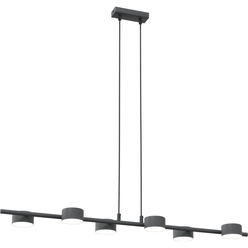 Suspension filaire SORA 6xGX53/12W/230V noir
