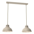 Suspension filaire SVEN 2xE27/15W/230V beige