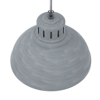 Suspension filaire SVEN 2xE27/15W/230V gris