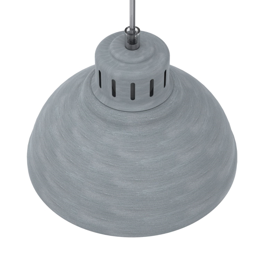 Suspension filaire SVEN 2xE27/15W/230V gris