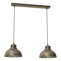 Suspension filaire SVEN 2xE27/15W/230V laiton