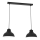 Suspension filaire SVEN 2xE27/15W/230V noir