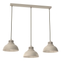 Suspension filaire SVEN 3xE27/15W/230V beige