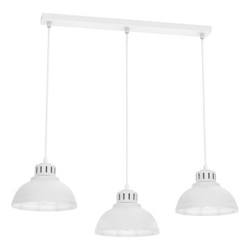 Suspension filaire SVEN 3xE27/15W/230V blanc