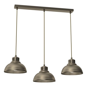 Suspension filaire SVEN 3xE27/15W/230V laiton