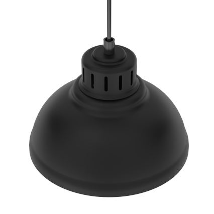 Suspension filaire SVEN 3xE27/15W/230V noir